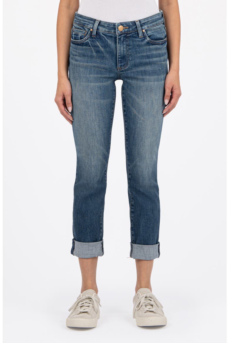Catherine Cuffed Boyfriend Jeans, Main, color, GIVING