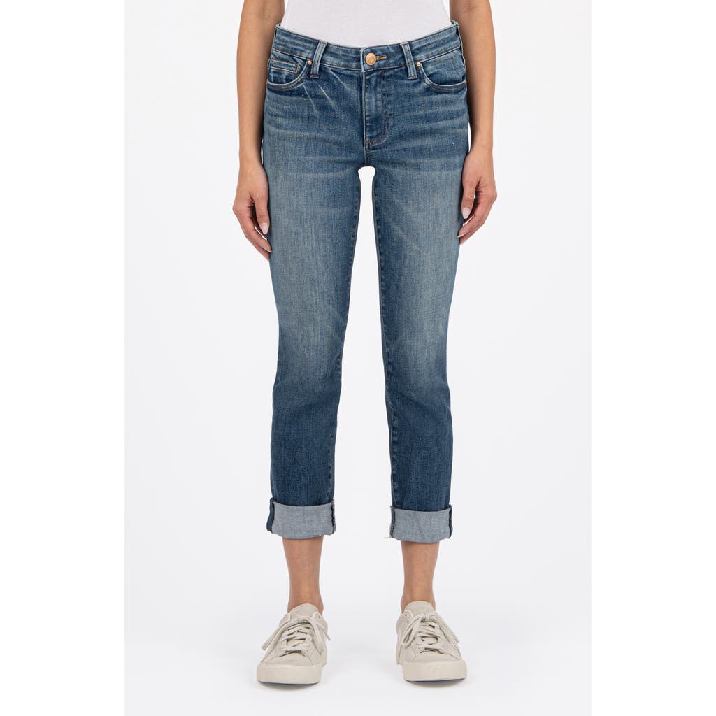Kut From The Kloth Catherine Cuffed Boyfriend Jeans In Blue