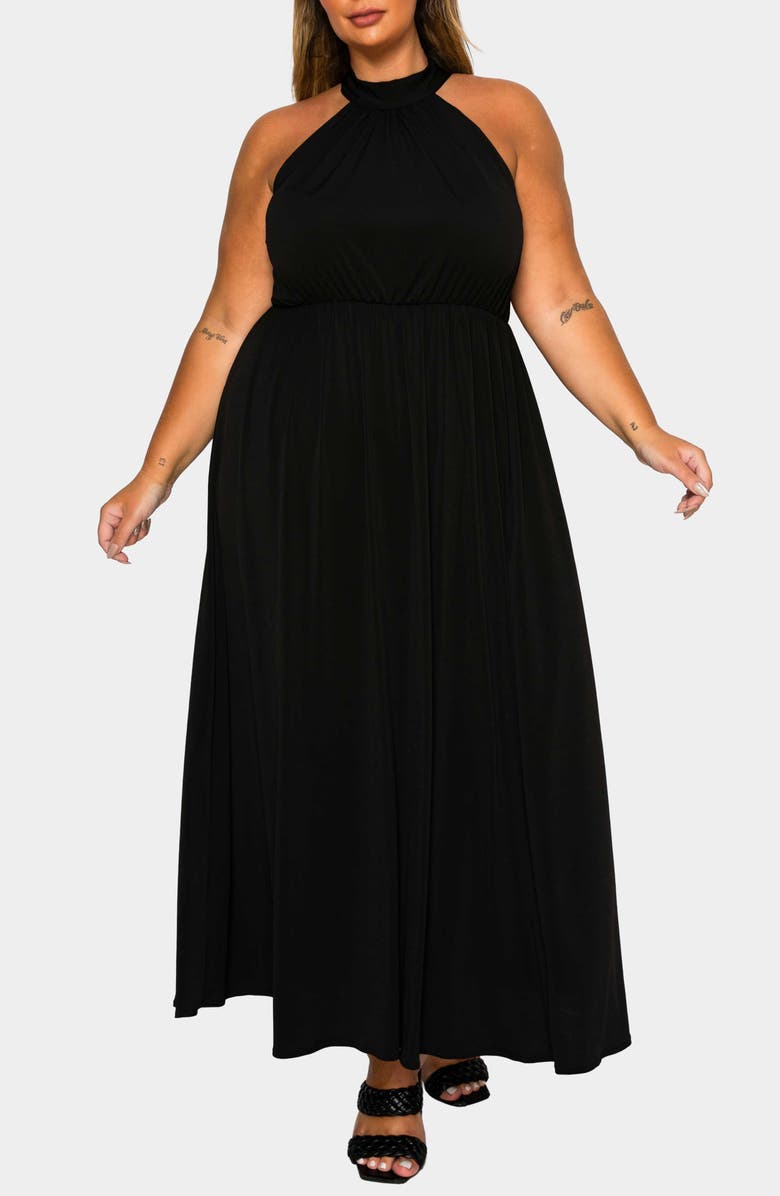 L I V D Cassia Maxi Dress, Main, color, Black