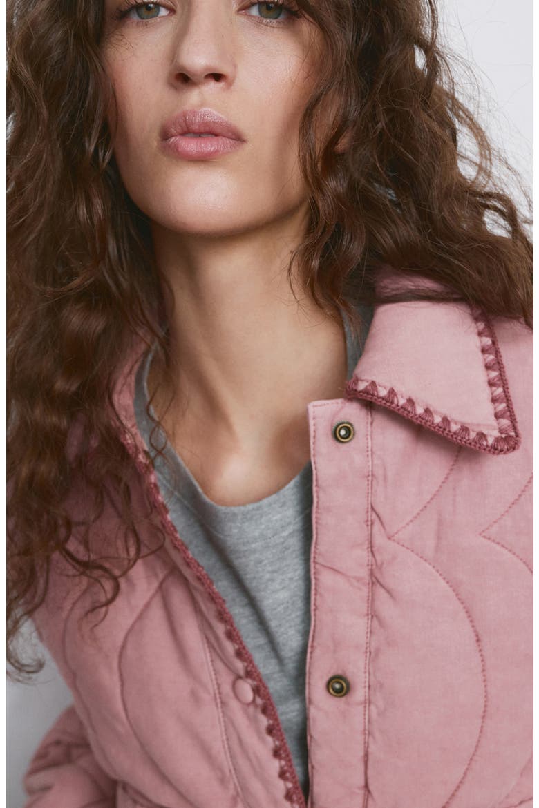 Quilted Jacket, Alternate, color, PINK