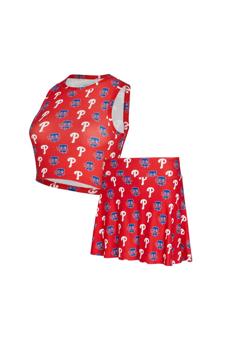 Women's Concepts Sport  Red Philadelphia Phillies Knit Tank Top & Skort Set, Alternate, color, Red