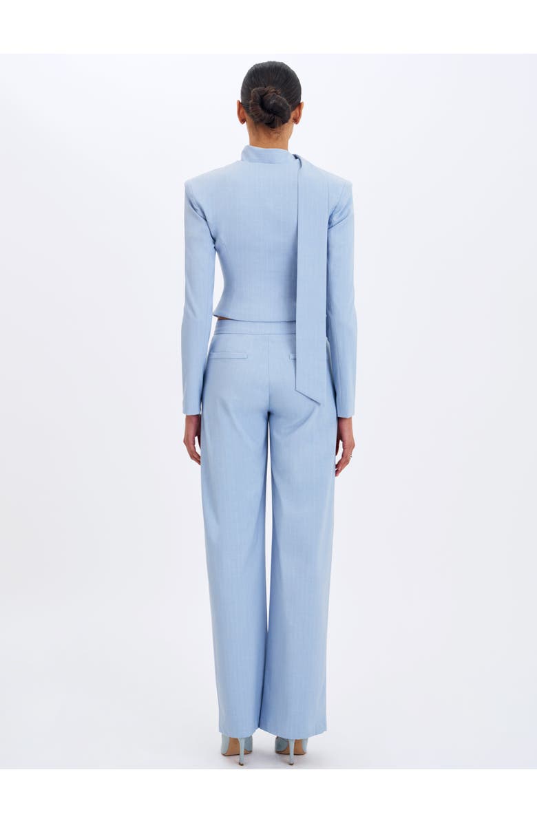 Miss Circle Reva Pinstripe Single Pleat Pants, Alternate, color, Sky Blue