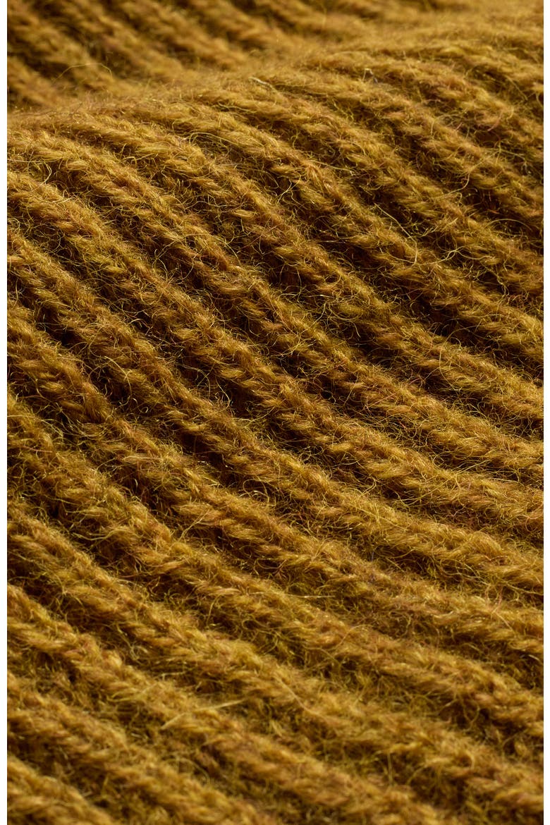 Rib Cable Sweater, Alternate, color, Dark Ochre