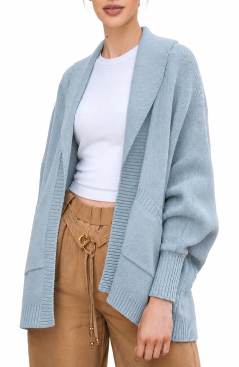 Oversize Ribbed Knit Cardigan