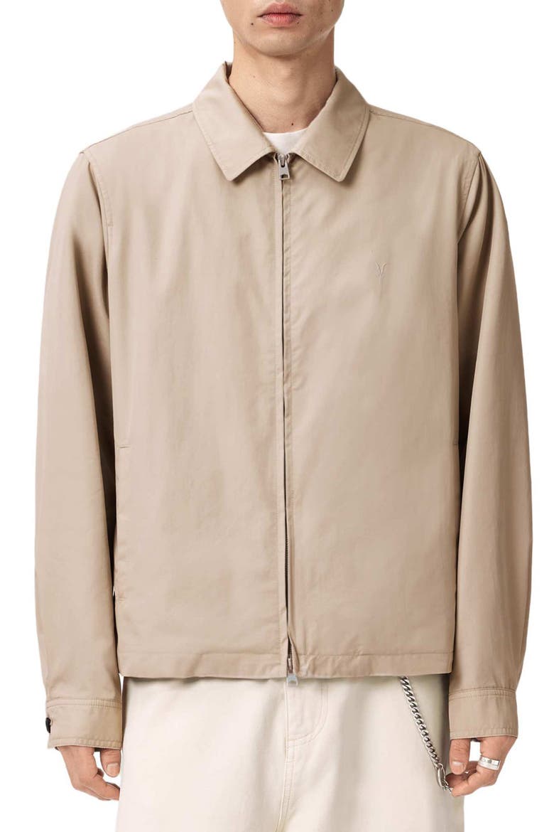 Trey Cotton Blend Jacket, Main, color, SANDSTONE BROWN