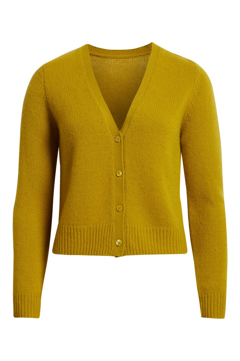 Cameron Cashmere V-Neck Cardigan, Alternate, color, ANTIQUE MOSS