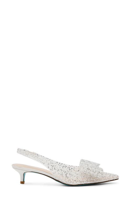 BETSEY JOHNSON BETSEY JOHNSON PATTI KITTEN HEEL SLINGBACK PUMP