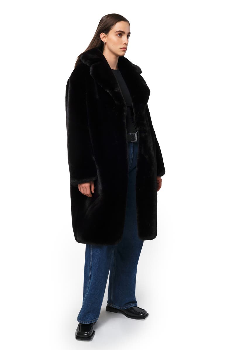 Apparis Steffi Long Recycled Polyester Pluche<sup>™</sup> Faux Fur Coat, Alternate, color,
