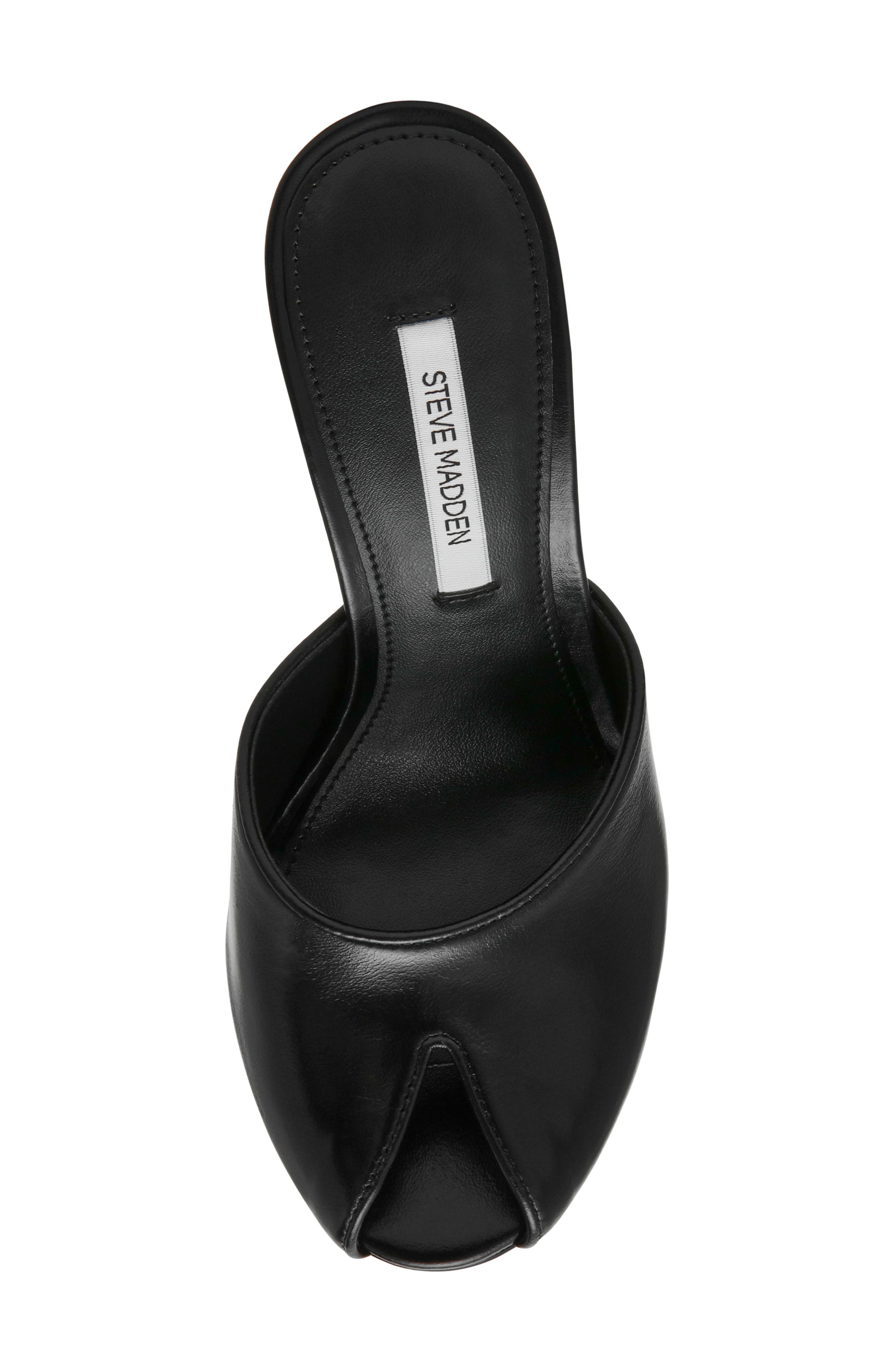 Jules Sandal, Alternate, color, BLACK LEAT