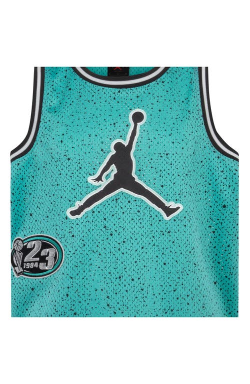 Jordan Kids' Play Off Speckle Sleeveless Mesh Jersey In Washed Teal