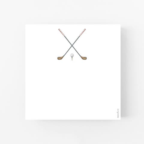 Birdy Life 6" x 6" Square Golf Notepad (100 Heavyweight Tear-Off Sheets)