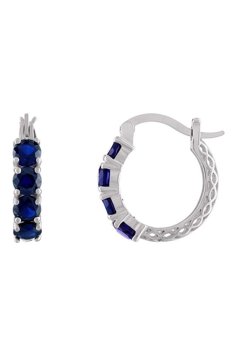 Filigree Hoop Earrings, Main, color, SAPPHIRE