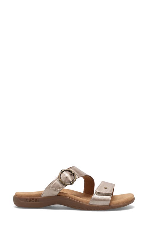 Taos Westside Slide Sandal In Gold