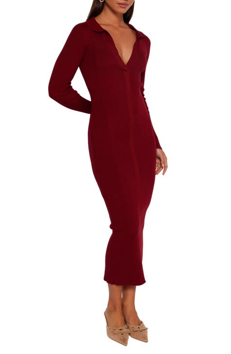 Women s Burgundy Dresses Under 100 Nordstrom