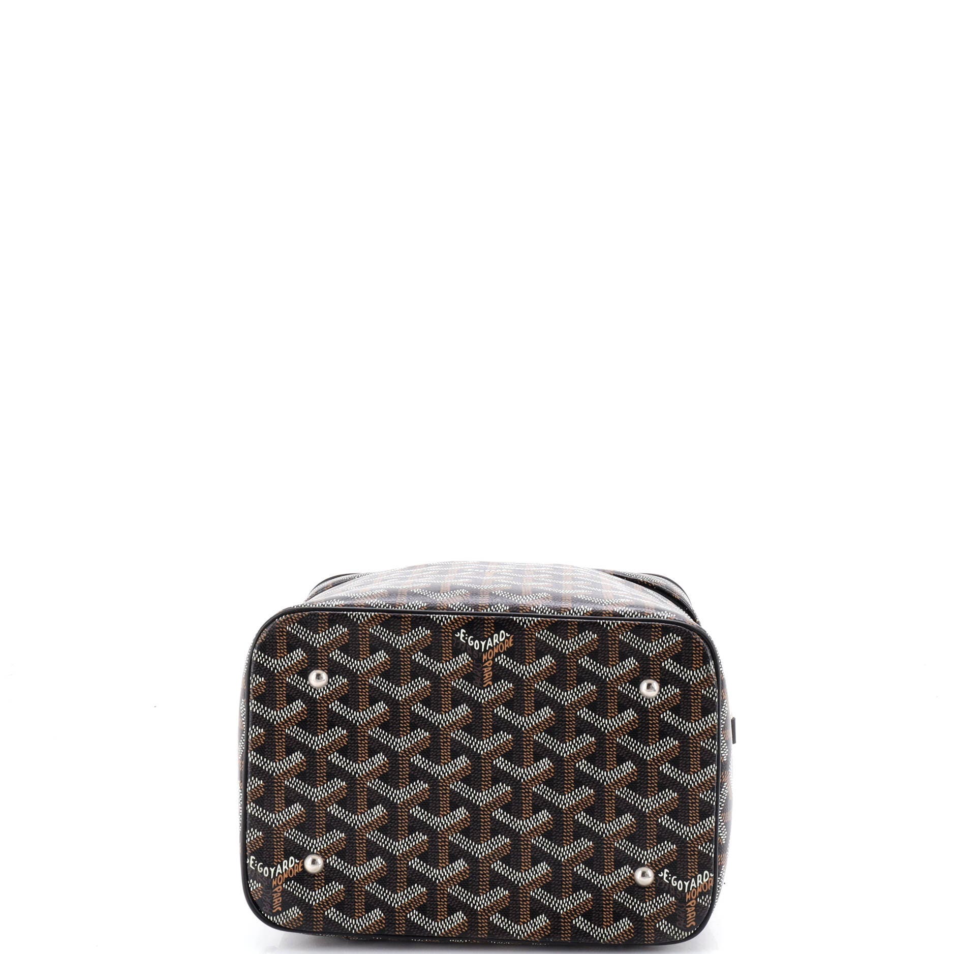 Pre-Owned Goyard Muse Vanity Case Coated Canvas, Alternate, color, Black