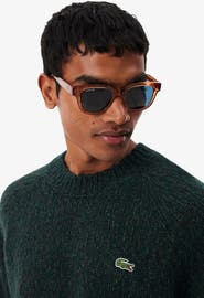 Lacoste Mouliné Wool Blend Turtleneck Sweater