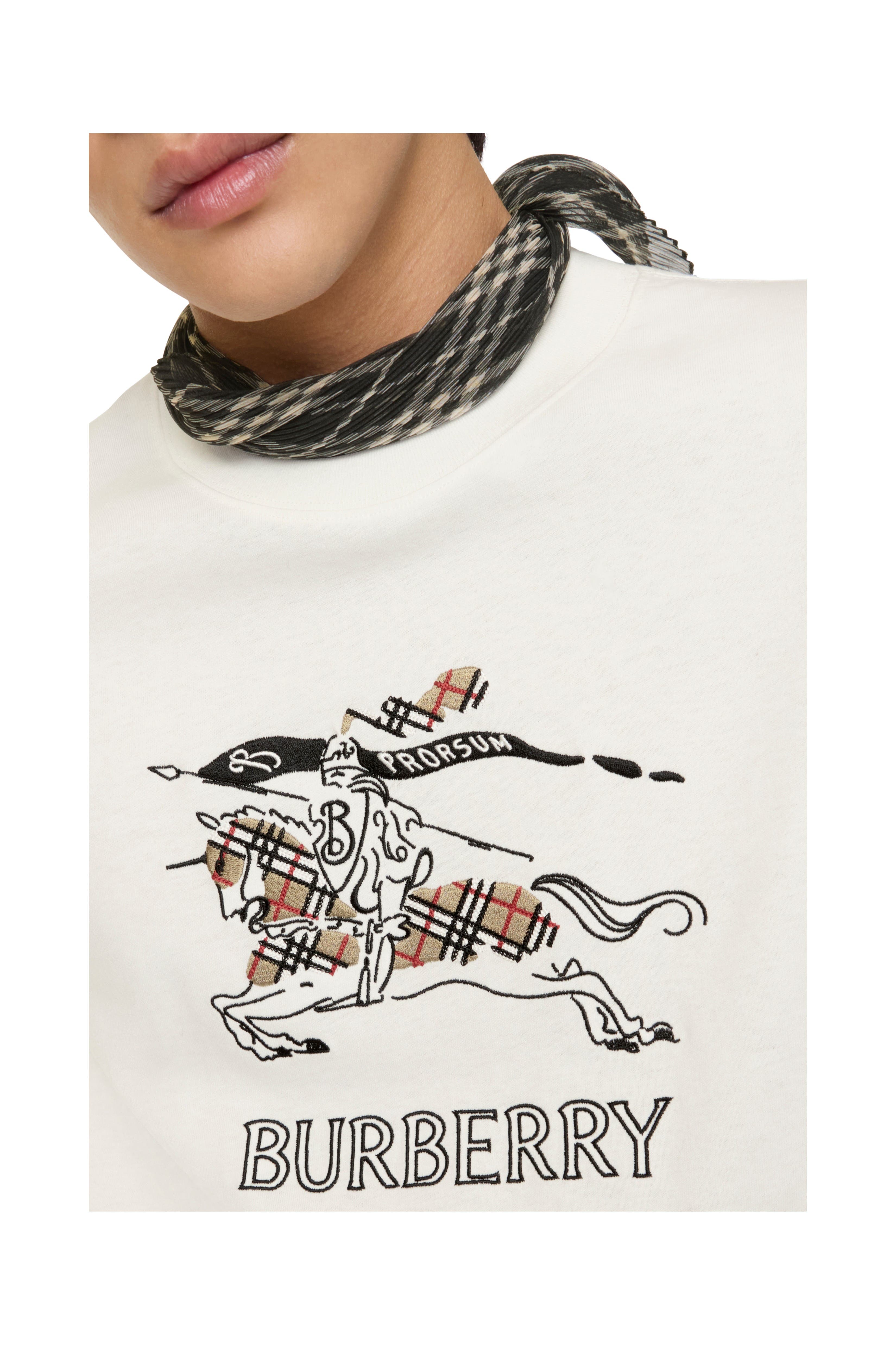 Мужские Burberry Knight Sketch Cotton T-shirt — фото 3