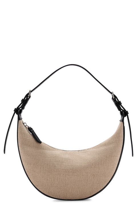 ショルダーバッグ・ポシェット MOLLIOLLI FLAT BAG Ecofur Mini Shoulder Bag Winter Bag David Women's Shoulder Bag Women Small Hobo bag Crescent Bag