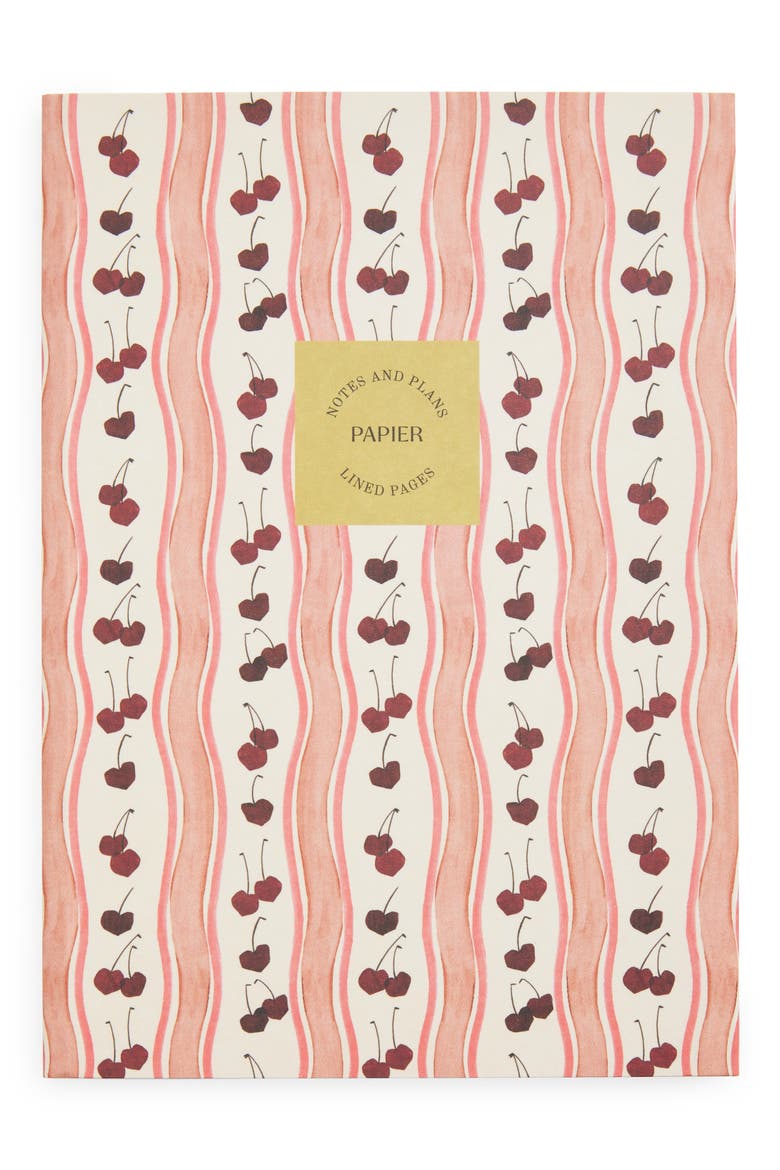 Cherry Wave Notebook, Main, color, LIGHT/ PASTEL RED
