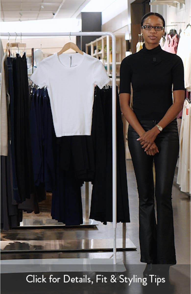 Cotton Pointelle Slim Fit T-Shirt, sales video thumbnail