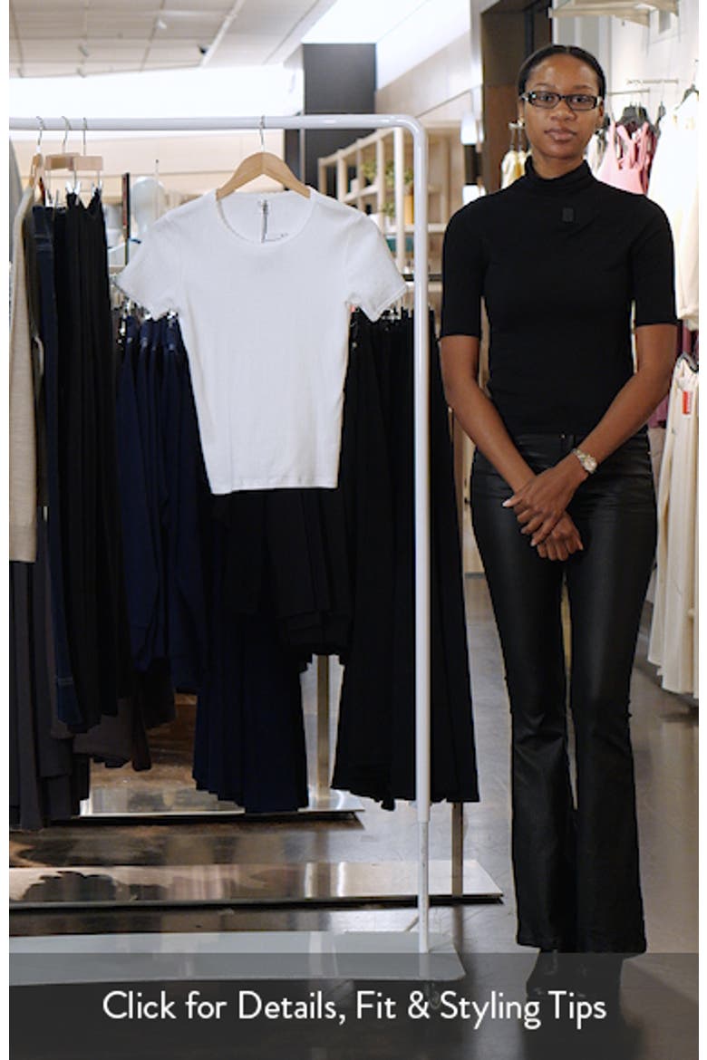 Cotton Pointelle Slim Fit T-Shirt video