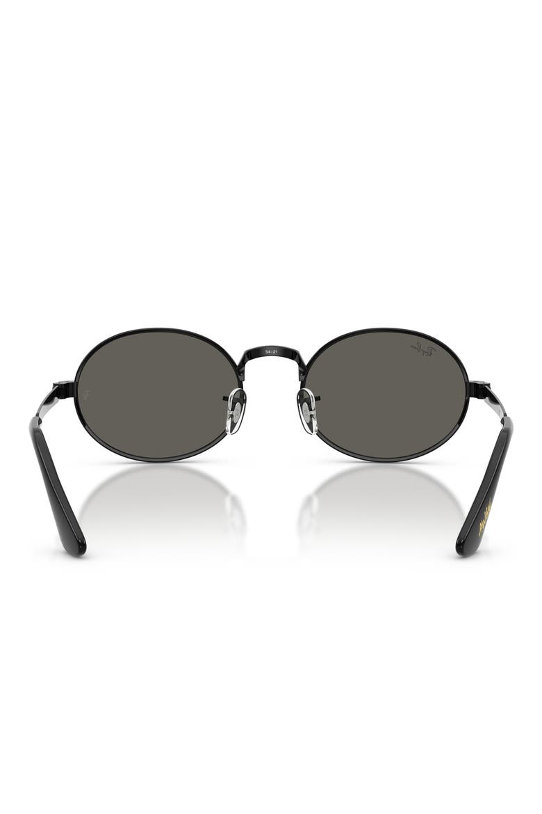 x A$AP Rocky 54mm Oval Sunglasses, Alternate, color, BLACK / DARK GRAY