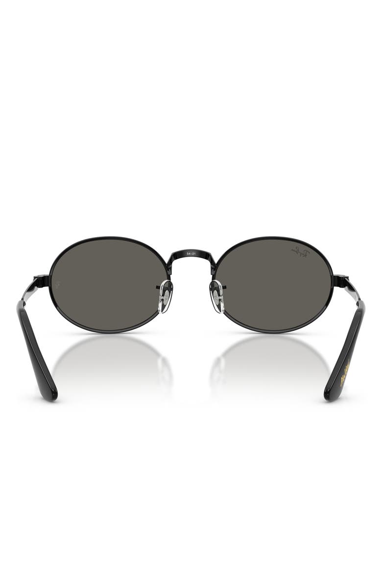Ray-Ban x A$AP Rocky 54mm Oval Sunglasses, Alternate, color, Black / Dark Gray