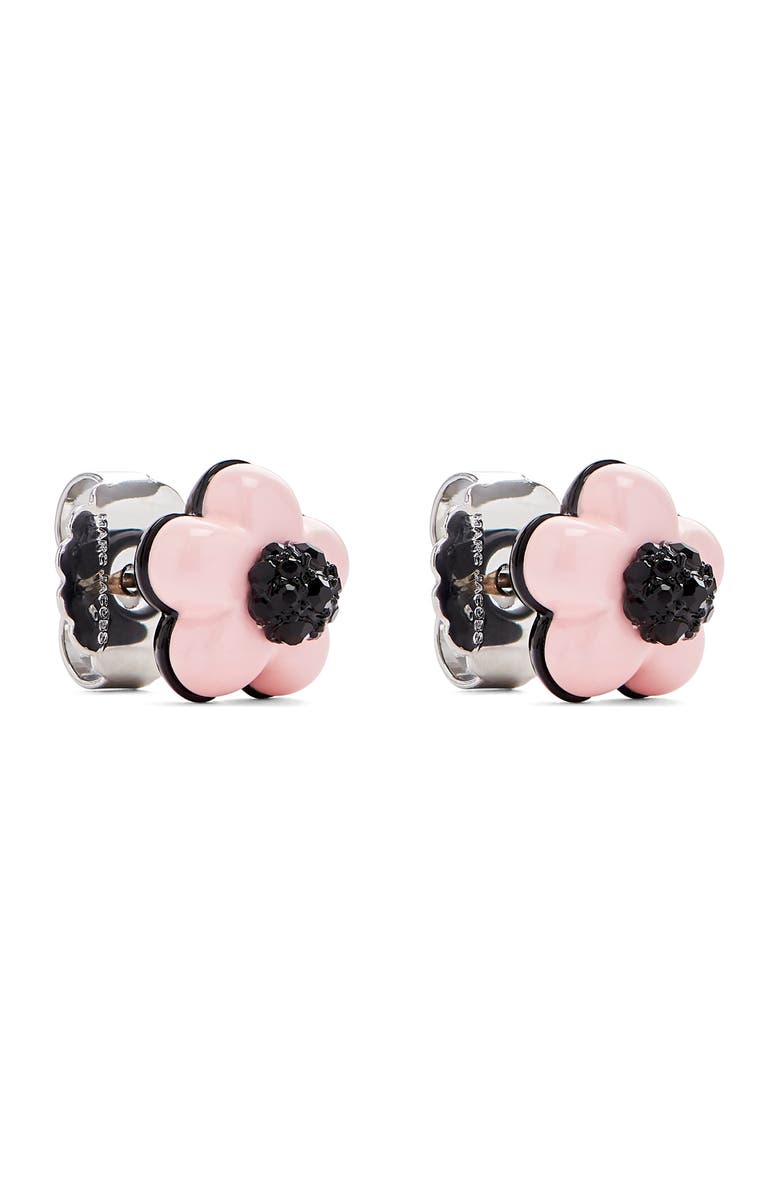 Marc Jacobs Wild Daisy Stud Earrings, Alternate, color, Silver/Peach