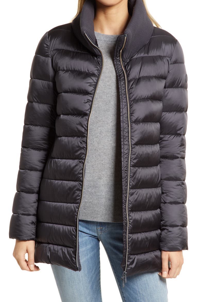 Katelyn Water Repellent Puffer Jacket, Alternate, color, EBONY GREY