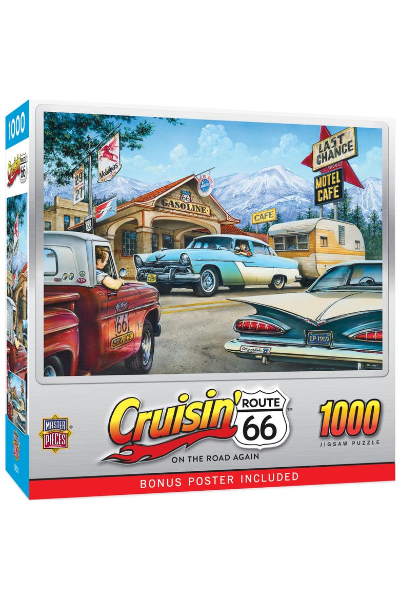 On the Road Again 1000 Piece Puzzle, Main, color, Multicolor