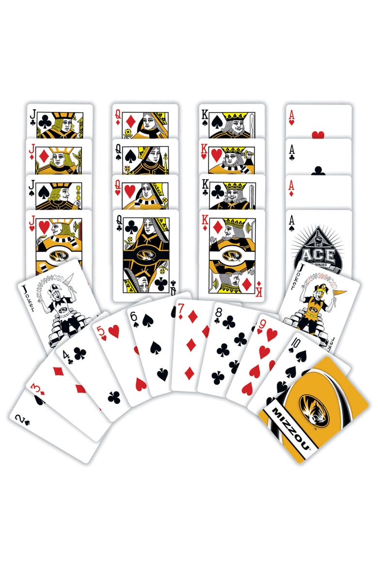 Missouri Tigers Playing Cards, Alternate, color, Multicolor