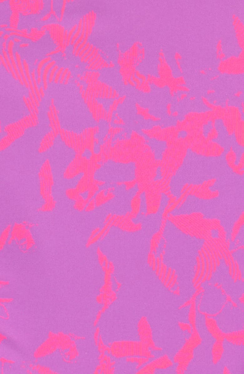 Zella Girl Kids' Suns Out Reversible Two-Piece Swimsuit, Alternate, color, Purple Iris Optic Petal