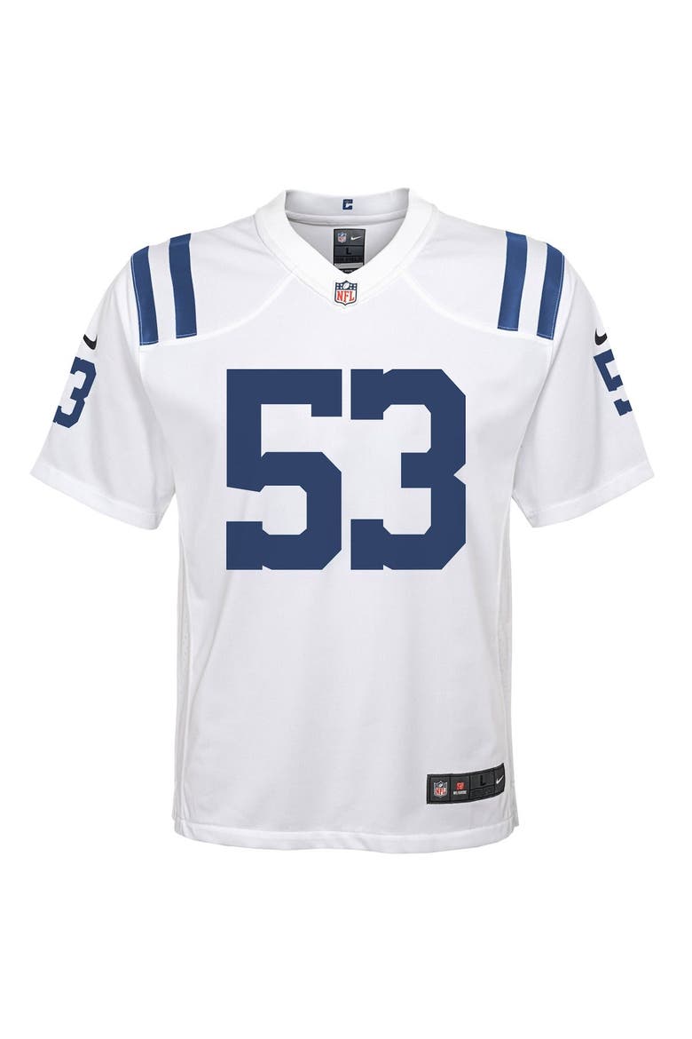Youth Nike Darius Leonard White Indianapolis Colts Game Jersey, Alternate, color, White