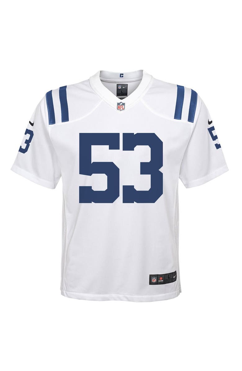 Nike Youth Nike Darius Leonard White Indianapolis Colts Game Jersey, Alternate, color, 