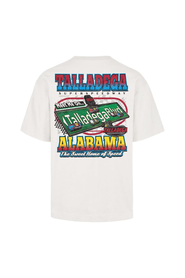Men's '47 White Talladega Superspeedway Backer T-Shirt, Alternate, color, White