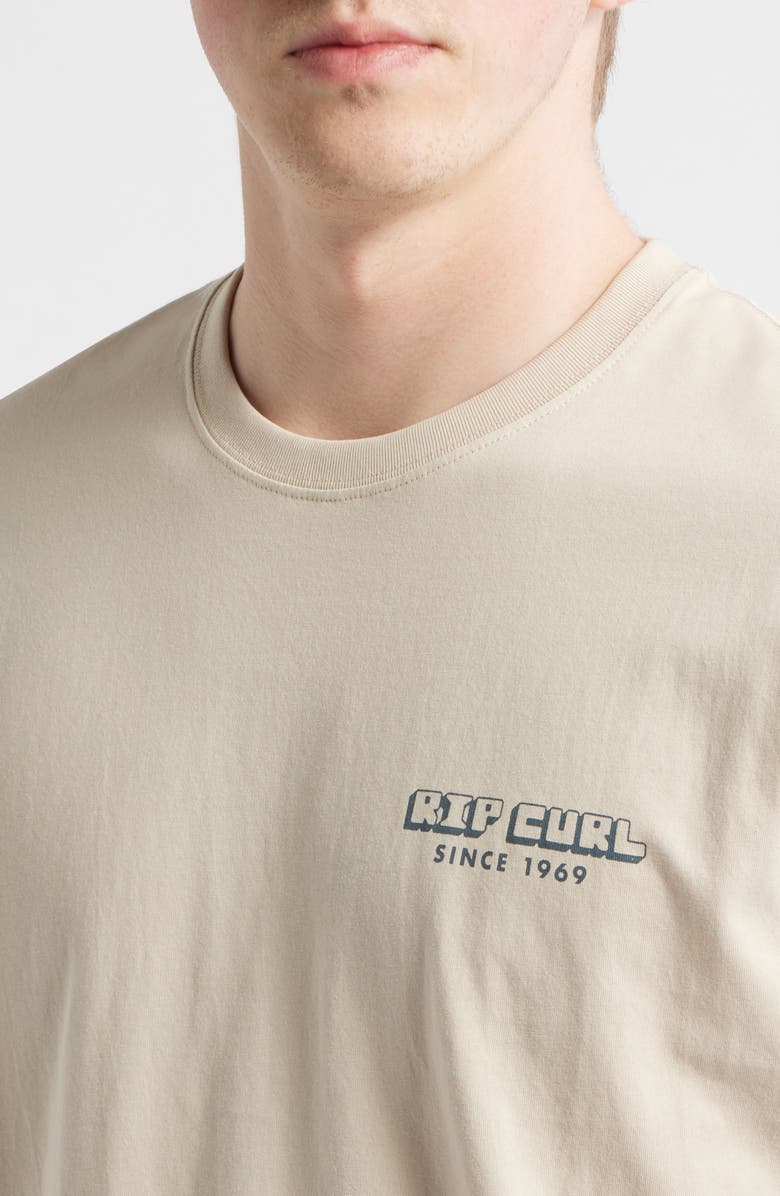 Rip Curl Artist of the Search Sailboat Cotton Graphic T-Shirt, Alternate, color, Vintage White