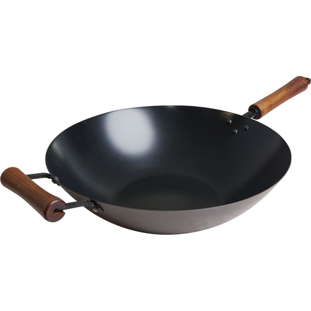Joyce Chen Carbon Steel Ceramic Nonstick Wok, 14-inch In Black