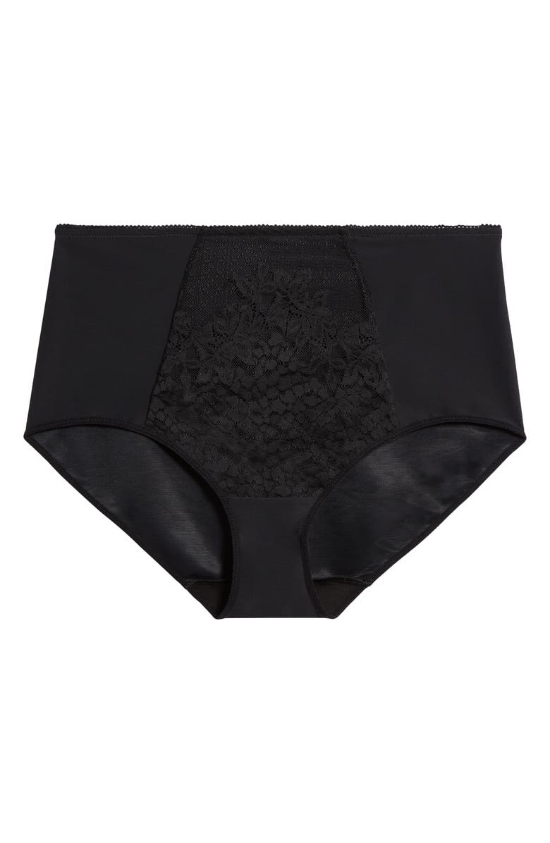 Chantelle Lingerie Maris High Waist Support Briefs, Alternate, color, Black