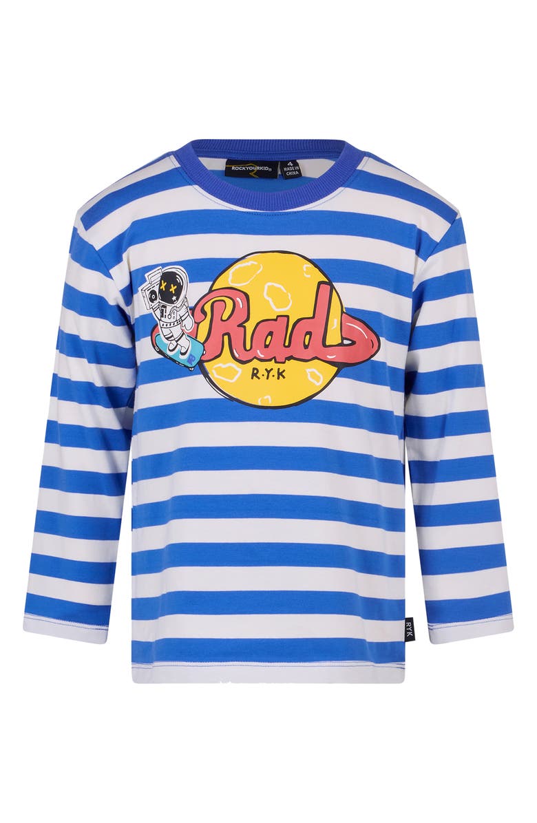 Rock Your Kid Kids' Stripe Graphic T-shirt, Main, color, Rad Stripe