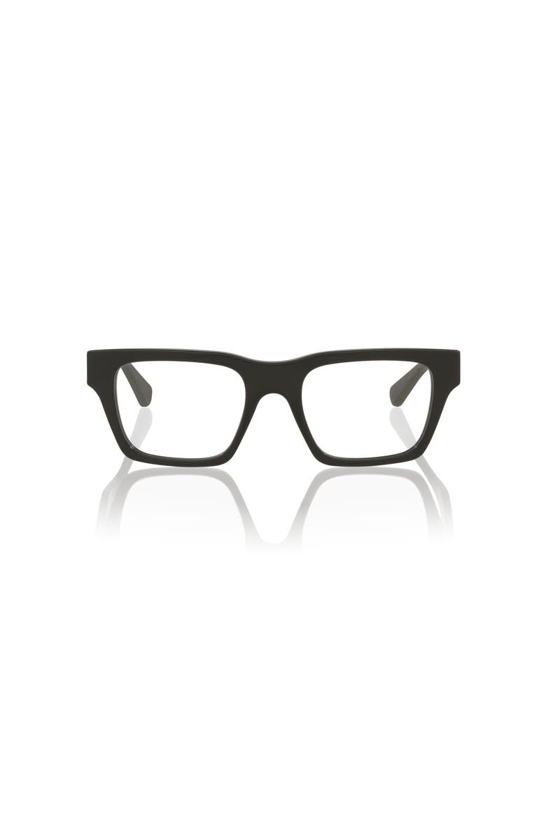Gucci 51mm Rectangle optical glasses, Alternate, color, Black