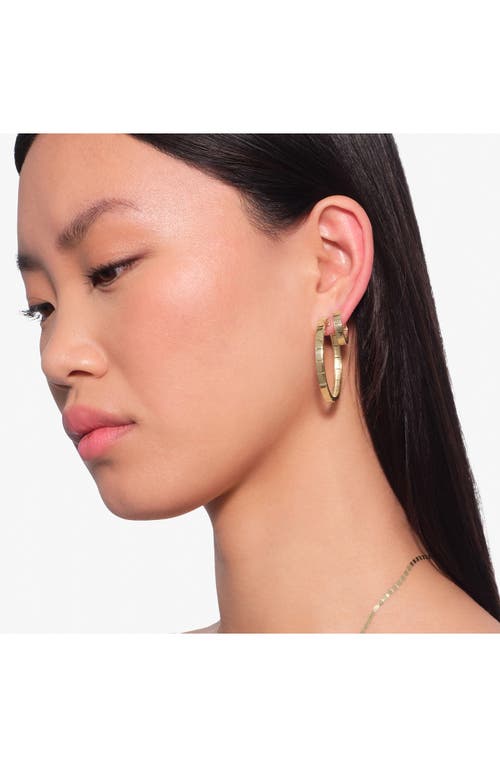 LANA LANA THIN FLASH TILE HOOP EARRINGS