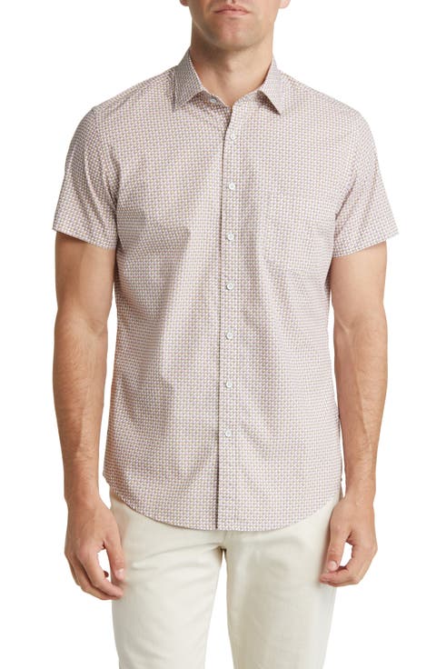 Warkworth Sports Fit Short Sleeve Button-Up Shirt