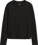 Eileen Fisher Long Sleeve Organic Linen T-Shirt