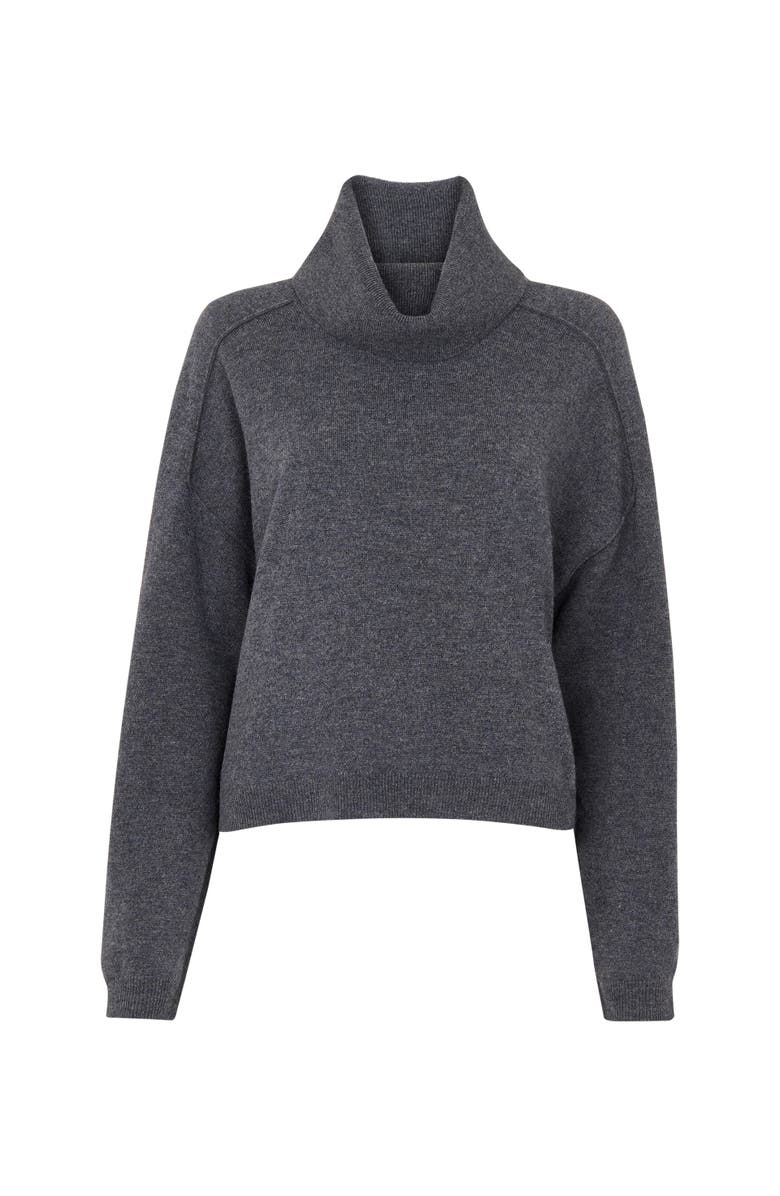 Whistles Wool Cowl Neck Knit Sweater, Alternate, color, Grey