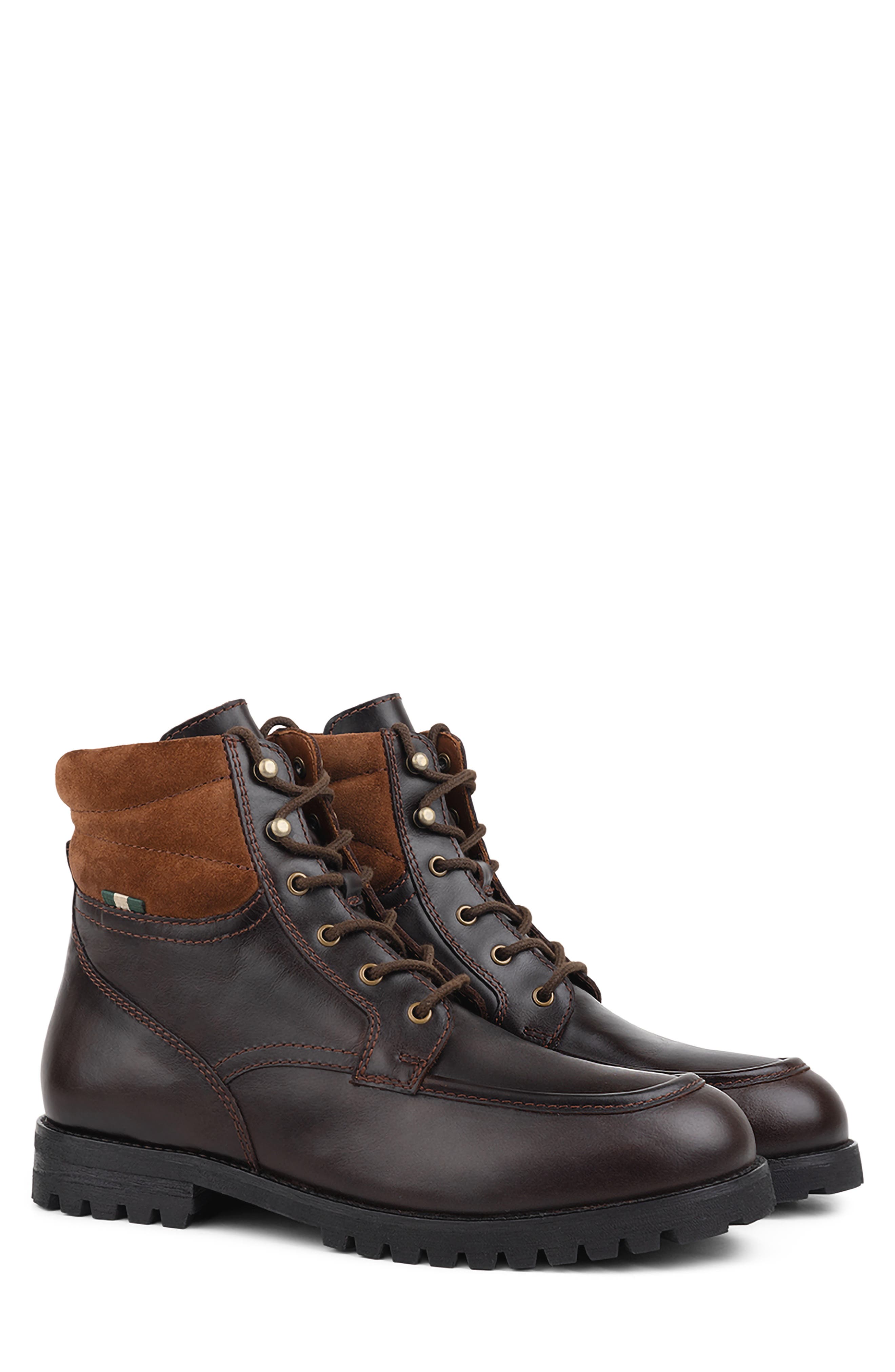 Milwaukee Boot Company Burnham Waterproof Boot, Main, color, Brown