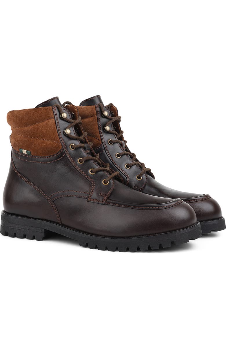 Milwaukee Boot Company Burnham Waterproof Boot, Main, color, Brown