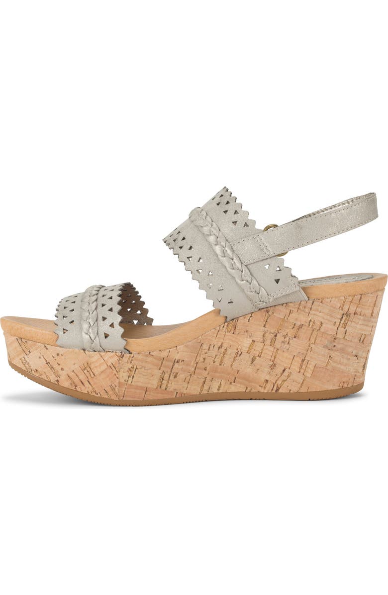 BARETRAPS Rene Slingback Platform Wedge Sandal, Alternate, color, Champagne