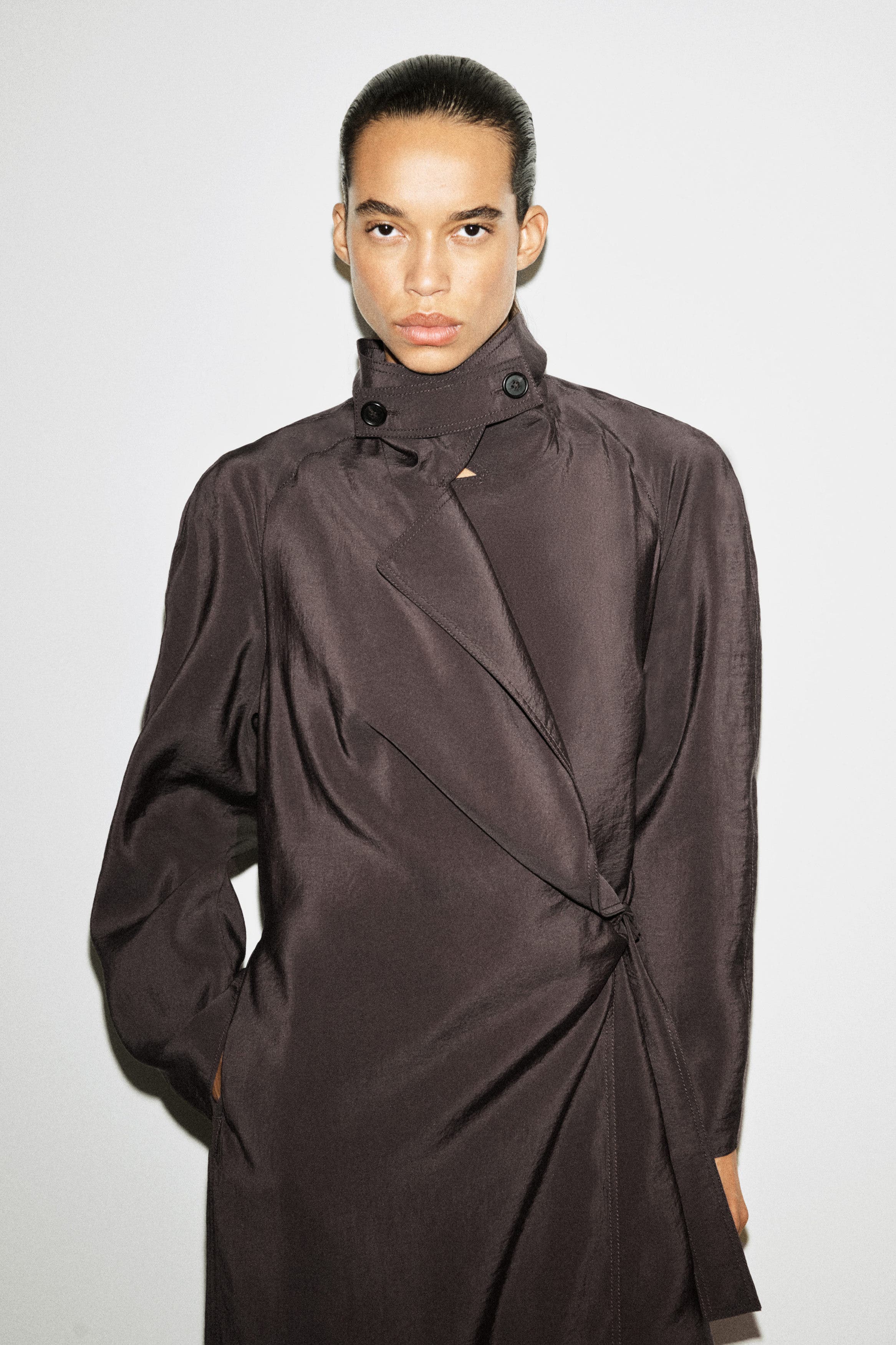 Utility Trench-Style Midi Dress - image 2