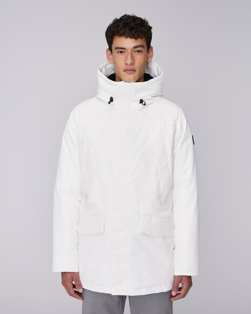 Quartz Co. Grant | Hooded Down Winter Jacket In Ivory