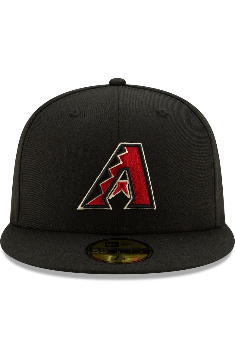 New Era Men's New Era Arizona Diamondbacks Black On-Field Authentic Collection 59FIFTY Fitted Hat, Alternate, color, 